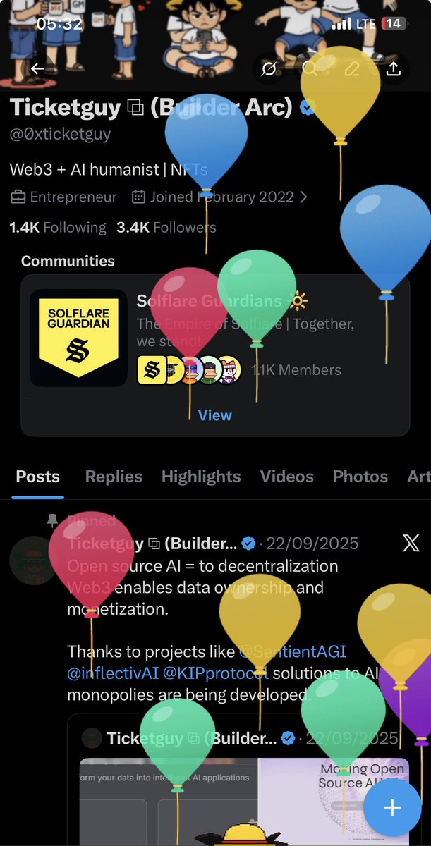 GM fam,

Got balloons today. Let’s have a blessed day!!