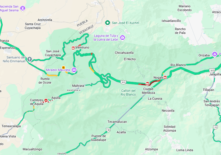 Leon_ius's tweet photo. @GN_Carreteras @CAPUFE @MonitoreoCAPUFE @MonitoreoCAPUFE @GN_MEXICO_ 

Buenas noches. alguna afectación sobre Mendoza - Orizaba a la altura de Maltrata y Cd. Mendoza. https://t.co/4dsGpo8aLL