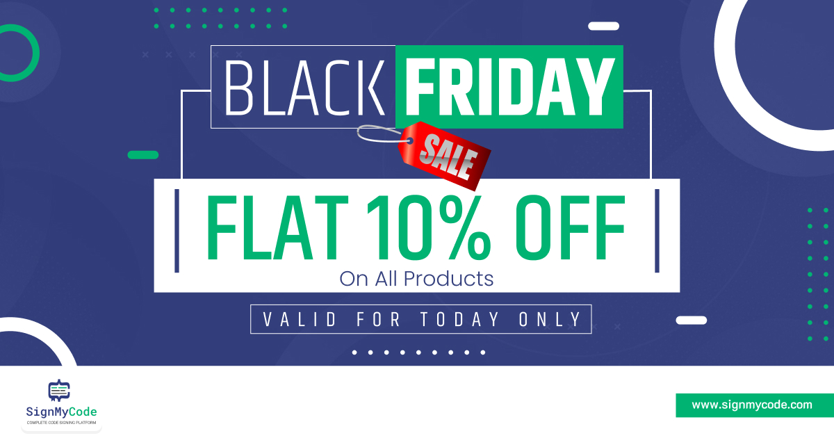 Sign_My_Code's tweet image. Grab a flat 10%  off this Black Friday on all Code Signing Certificates. Do not miss your chance to save big.

Explore Now - signmycode.com

#CodeSigning #BlackFridayDeals #blackfridaysales #blackfridayoffers #sale #BuyNow