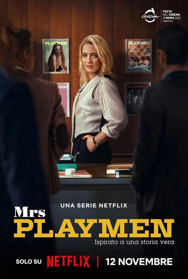 devotoalaTV's tweet photo. #mrsplayman una miniserie italiana inspirada en la vida real de Adelina Tattilo, la editora que desafió la censura y el conservadurismo de la Italia de los años setenta con la revista erótica Playmen.
BUENA BUENÍSIMA https://t.co/NZzj6yEEtM