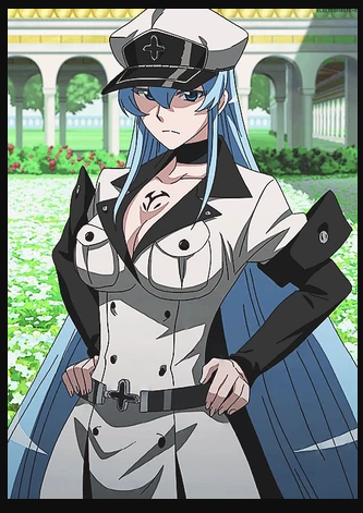 daitan_kodi's tweet photo. Problematic for more than any one little detail but the some of it all. 

Place holder Nazi vibe,  Esdeath is similar
Sigil on hat way too similar to the Reich Eagle
Red, Black &amp; White color choice
Banners like the 3rd Reich had, inspiration from Rome
X faced brown shirt minions https://t.co/fGuN3uRTpW