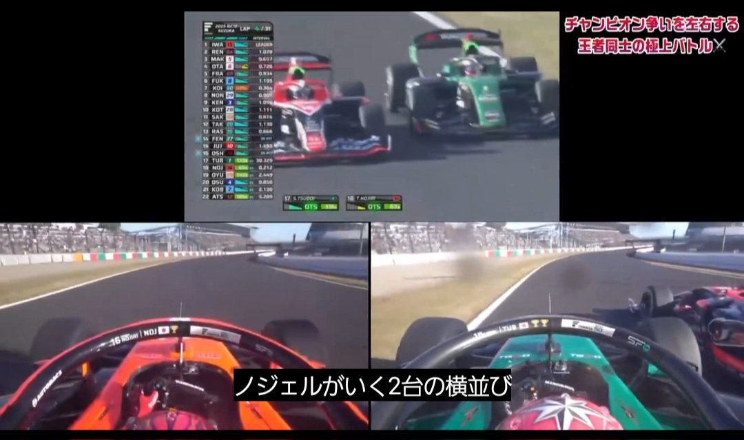 motoyamamoto023's tweet image. ノジェル智紀だった。ずっと野尻智紀だと思ってた。

#sformula