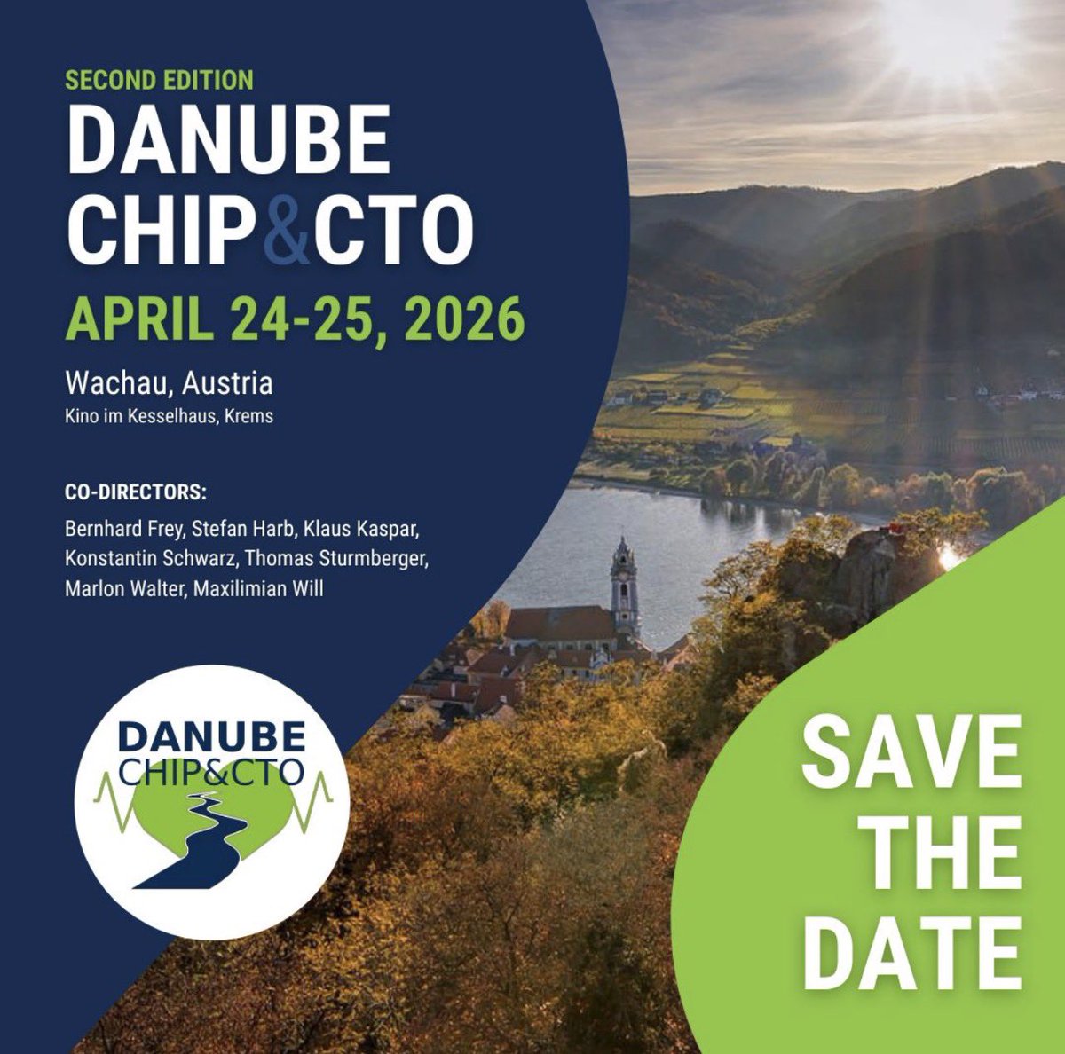 stefan_harb's tweet image. The Who is who
of our team:
Bernhard Frey, @stefan_harb, Klaus Kaspar,
Konstantin Schwarz, @TSturmberger,
Marlon Walter, Maximilian Will
danubechipcto.com
Krems, Austria, April 24+25, 2026
#CHIP #CTO #DCBClub #HDR #chipsters 
#eurovasc #axillaryaccess #protectedPCI