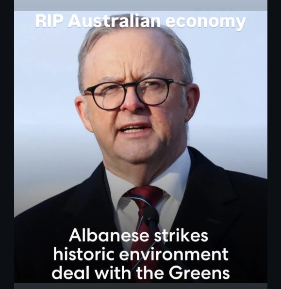 AussieVal10's tweet image. Things just go from terrible to beyond help in Aus under these green delusional rorting parasites