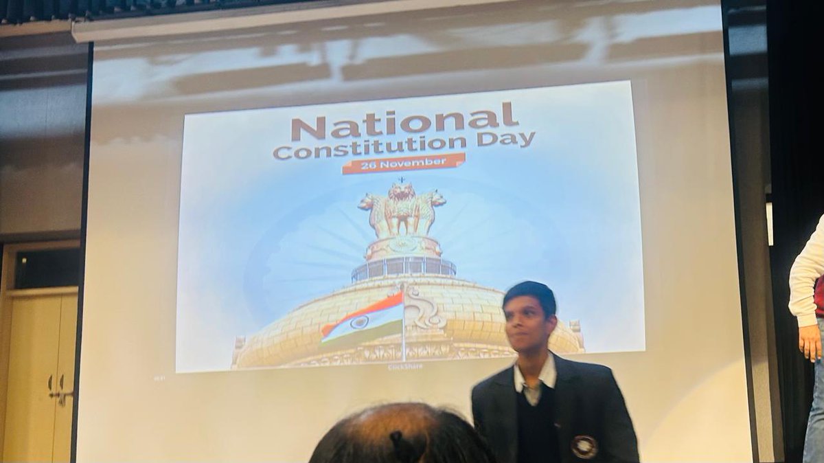 marg_sose's tweet photo. Celeberation of the National Constitution day - "the soul of our Democracy"@ CM SHRI Rajniwas Marg  on 26 nov 2025
@Dir_Education 
@EduMinOfIndia 
@PbpandeyB 
@CMODelhi https://t.co/ItEZdl6M7l