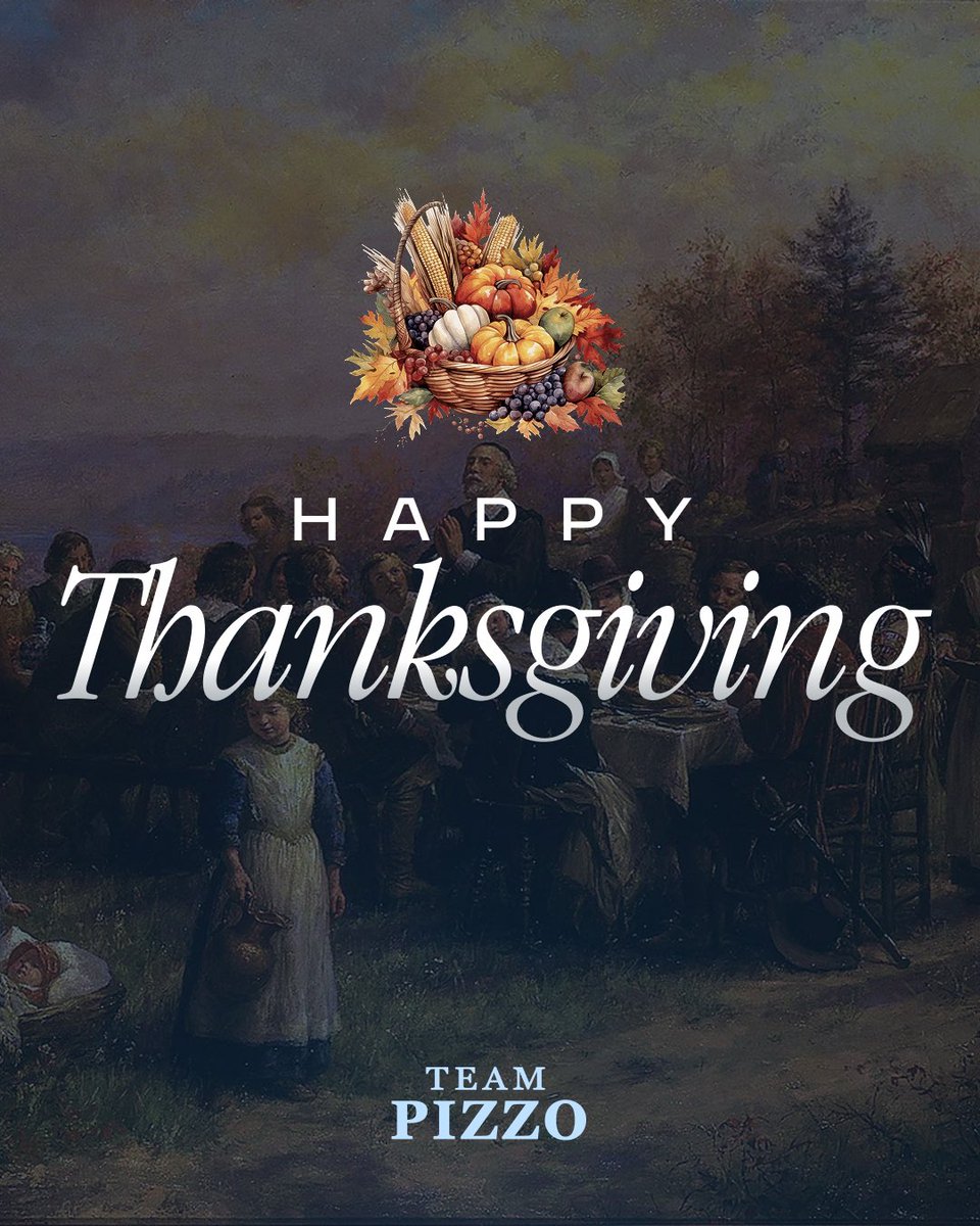 TeamPizzo's tweet photo. Team Pizzo wishes you a very Happy Thanksgiving! https://t.co/ryMxtU5yrH
