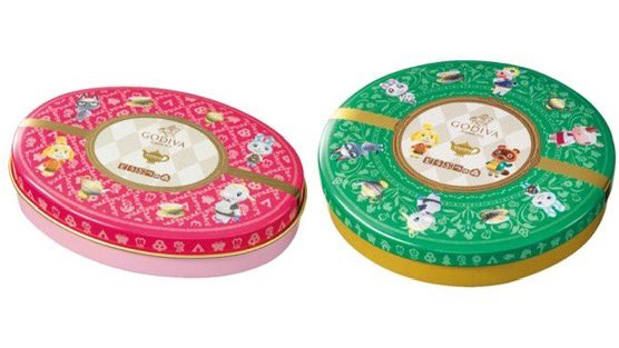 GabrielHorizons's tweet image. New 2026 Animal Crossing Valentine’s Day Godiva collection!