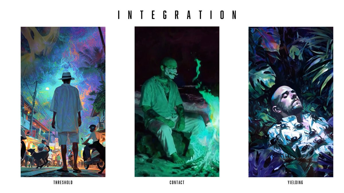 MutagenSamurai's tweet image. a thread about my three works releasing on @SuperRare  from our month-long art residency in the Balinese jungle. 
They will go live at
28th November 2025 
6 pm EST