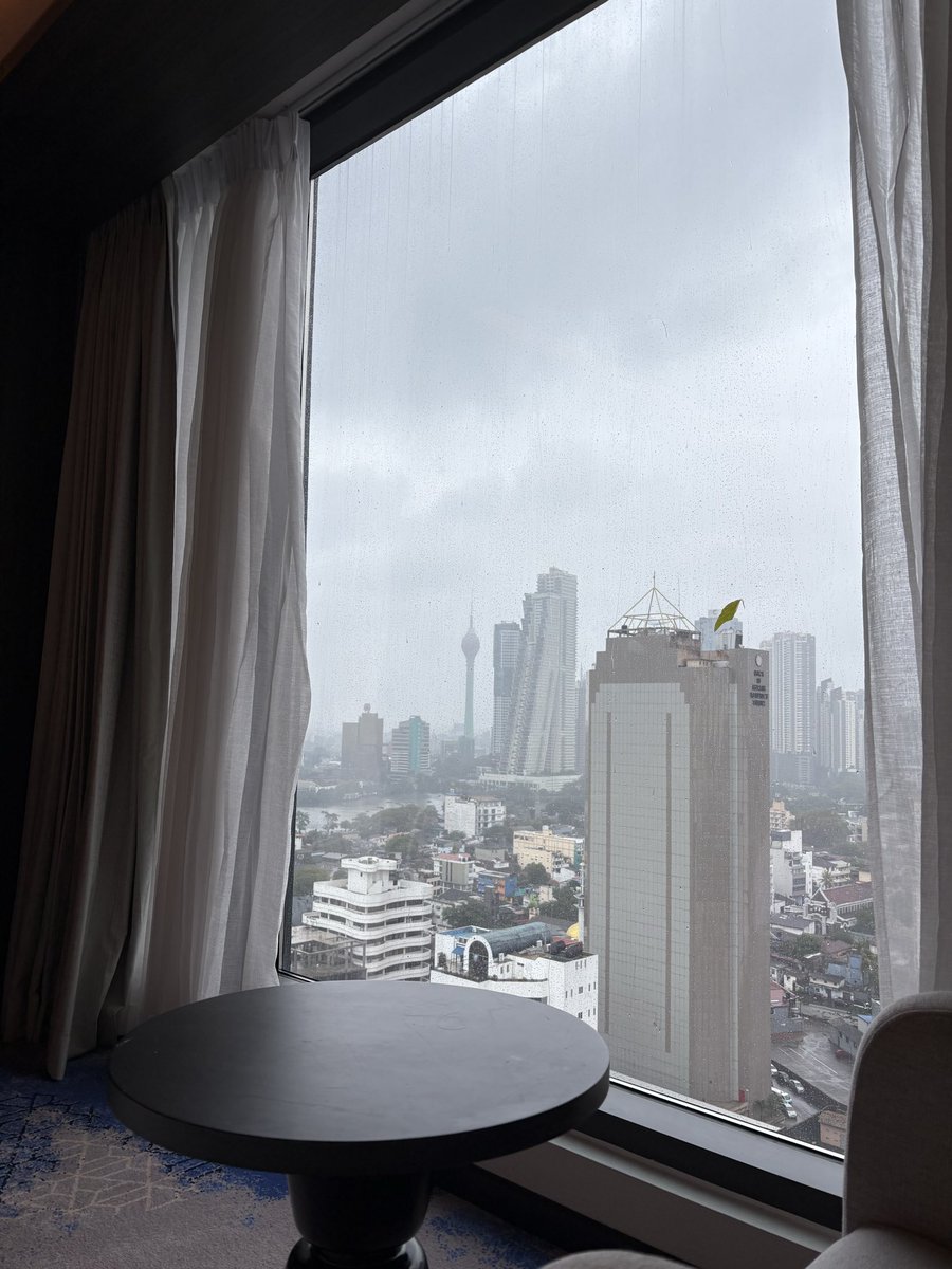 came to sri lanka for work, only to get stuck in a cyclone and not be able to go anywhere
