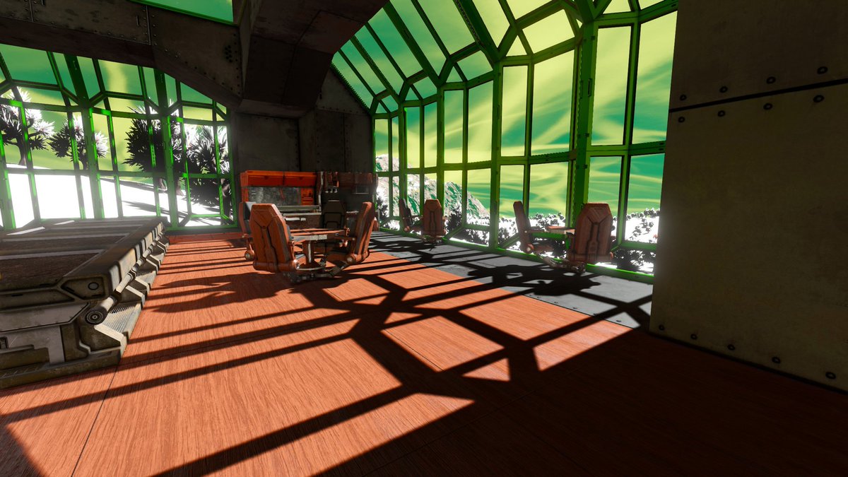 CenturisBlake's tweet image. Things are progressing nicely with the farm. Space is pressurized and seating arrangements are set. 

#SpaceEngineers #NeedToCreate