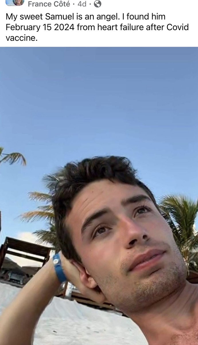 HerbsandDirt's tweet image. The number of parents who commented under this FB post took my breath away. 

EVERY SINGLE PERSON who did lost a child from ages 15 to their 30’s. 

Mostly heart / clot related. 

Turbo cancers. 

And many within days. 

I still can’t believe they’re getting away with it.