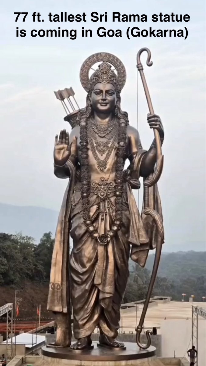 PM Modi is unveiling worlds Tallest statue of Sri Rama in Goa/Gokarna today!

Jai Shri Ram!