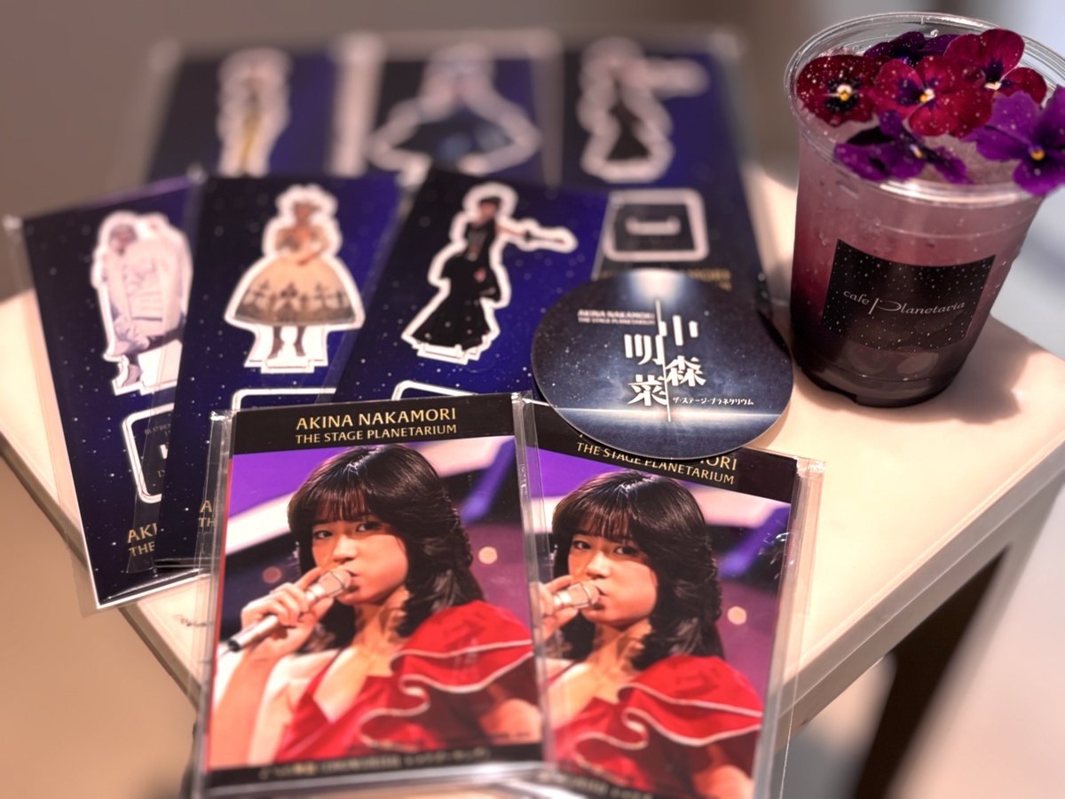 プラネタリウム　中森明菜　アクスタ　アクリルスタンド　コンプリート　フライヤー 中森明菜 アクリルスタンド コンプリートプラネタリウム 会場限定 特典