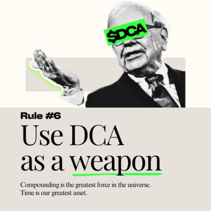 DocJimmys's tweet image. Rule #6 of $DCA:

Use DCA as a weapon. Compounding is the greatest force in the universe. Time is our greatest asset.

DCA is not coping. You&apos;ve already selected a worthwhile asset and most traders are emotional.

Buy the dips relentlessly and let compounding do the heavy…