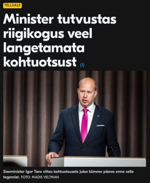 Aga mis siis selles imelikku on, et meie Moskvas hariduse saanud (siis kui Muutin veel hoopis teistsugune oli) ja Euroopa ilusaima koljukujuga Eesti200-sse kuuluv siseminister kohtuotsuseid ette teab?
Tegu on ju samasuguse liberaalse prohvetiga, nagu näiteks Rainer Saks!