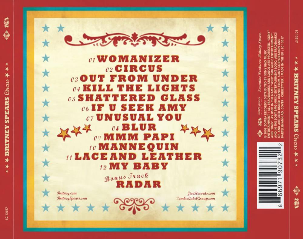 PopCrave's tweet image. 17 years ago today, Britney Spears released ‘Circus.’