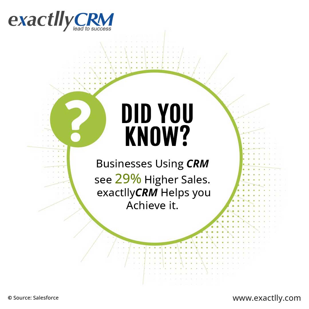 exactllysoft's tweet image. Businesses using CRM see 29% more sales—are you one of them?
If not, it’s time to switch to smarter selling.
Try #exactllyCRM and boost your team’s productivity.
🔗 Learn more: exactlly.com/crm/

#LeadManagement #UAEbusiness #SMEsolutions #B2BMarketing #TechForBusiness