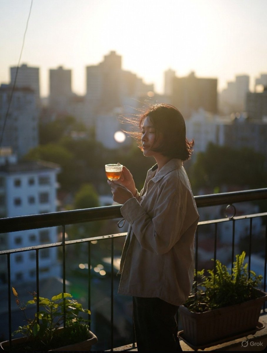 ItsSkywalkers's tweet image. &quot;Friday morning on the balcony 
One steaming cup of Tea, the city still half-asleep, and that sweet feeling that the weekend is just hours away.
Let’s end this week on a high note.
#FridayFeels #MorningTea #WeekendLoading&quot;
