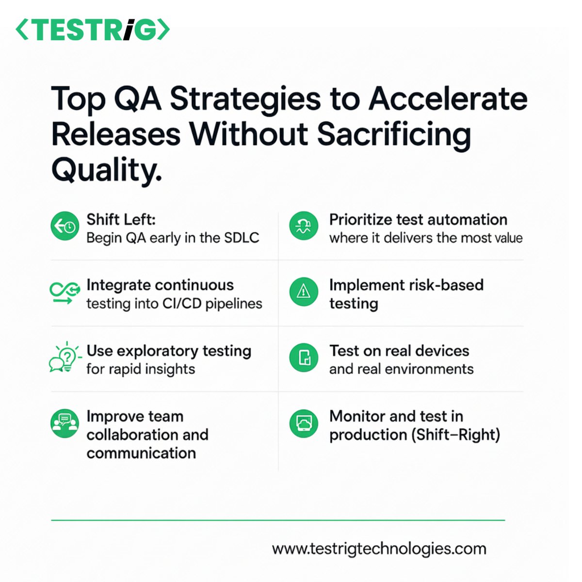 testrig_qa's tweet image. 🚀 Faster releases, zero quality compromise.
Here’s a quick infographic covering the top #QA strategies every team needs...

Read More: medium.com/@testrig/qa-st…

#softwaretesting #QAtesting #automationtesting #quali