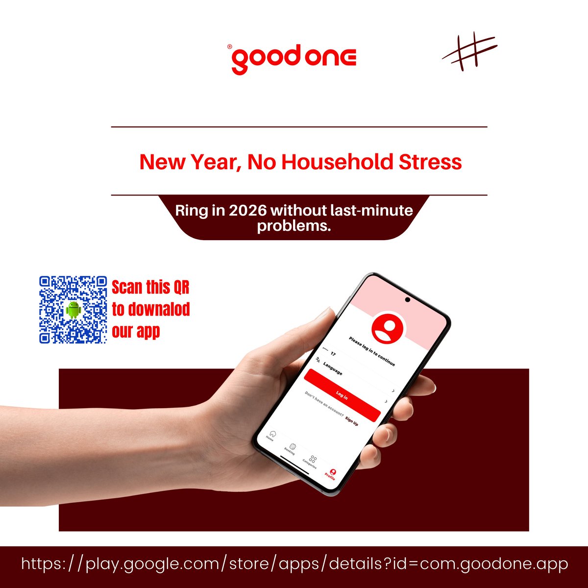 haveagoodoneapp's tweet image. A flickering light or a leaking tap shouldn’t interrupt your New Year celebrations.

GoodOne connects you with trusted pros who fix it fast.

⚡ Quick response

#quickfix #homeemergency #skilledpros #newyearsmood #peaceofmind

Start the year smoothly → good1.ca