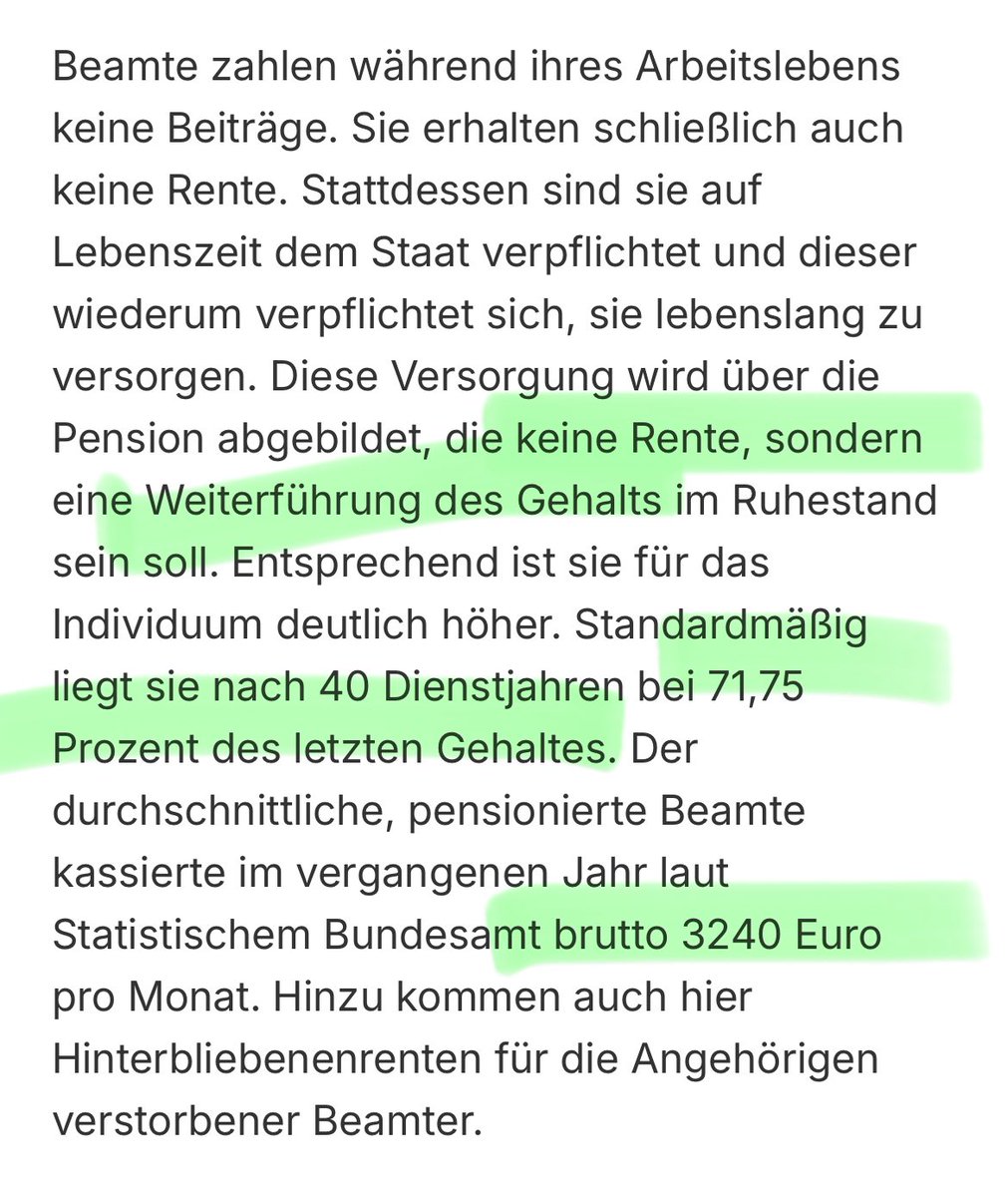 Die AfD fordert 70% für Rentner. 
Die Regierung gibt denen 48%. 
Mehr wäre zu teuer. 

Bei Beamten liegt der Wert bei 71%. 
Und die haben nicht mal eingezahlt. 

Finde den Fehler.