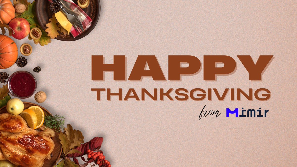 Mimir_global's tweet image. Happy Thanksgiving 🦃
Grateful for our community
Grateful for builders
Grateful for #Polkadot
Grateful for you 💙
