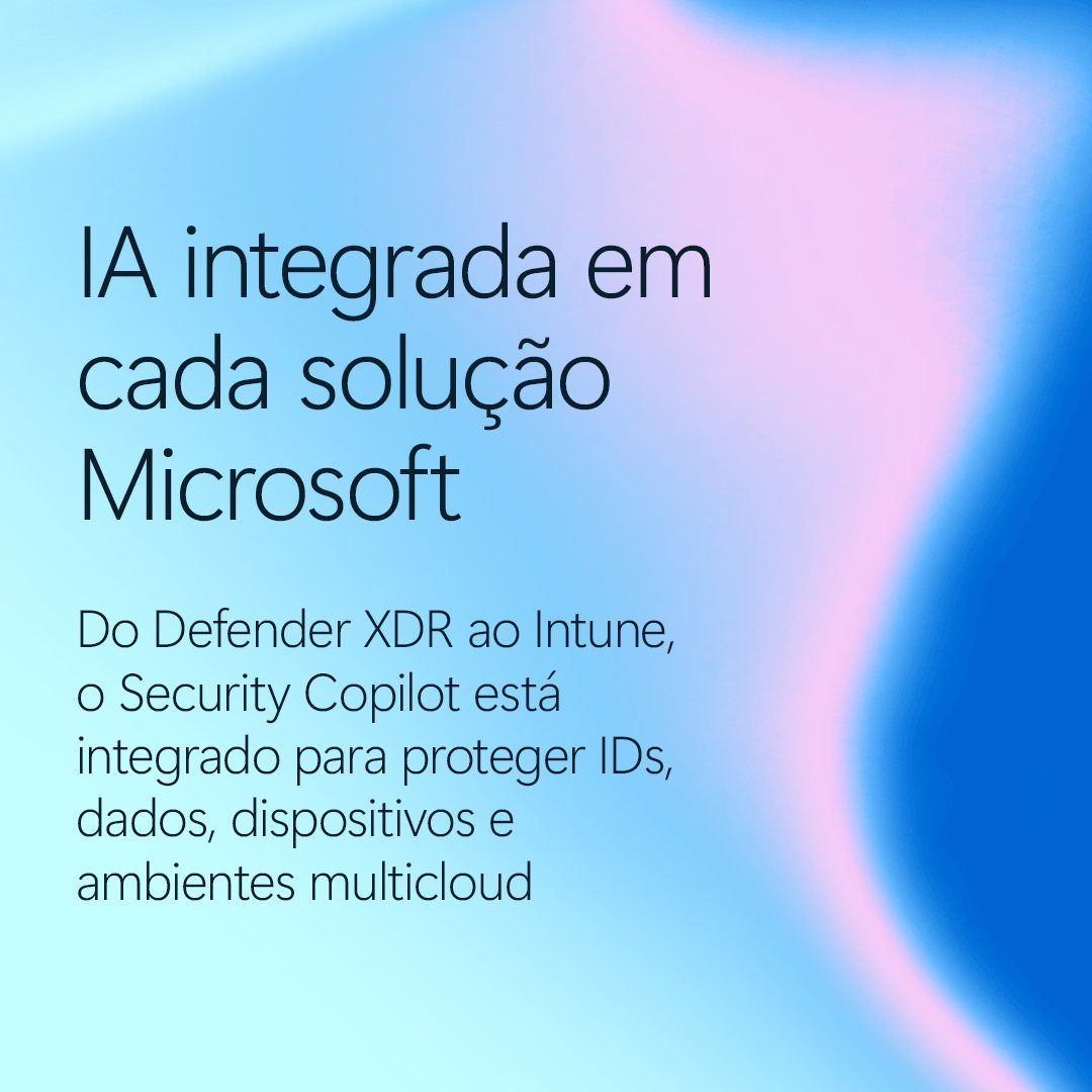 Agentes de IA estão redefinindo a forma de pensar a segurança digital. 

Eficiência ⚡ 
Personalização 🔐 
Velocidade 🚀 

Preparados para esse novo paradigma? Saiba mais: msft.it/6014tn1Qr