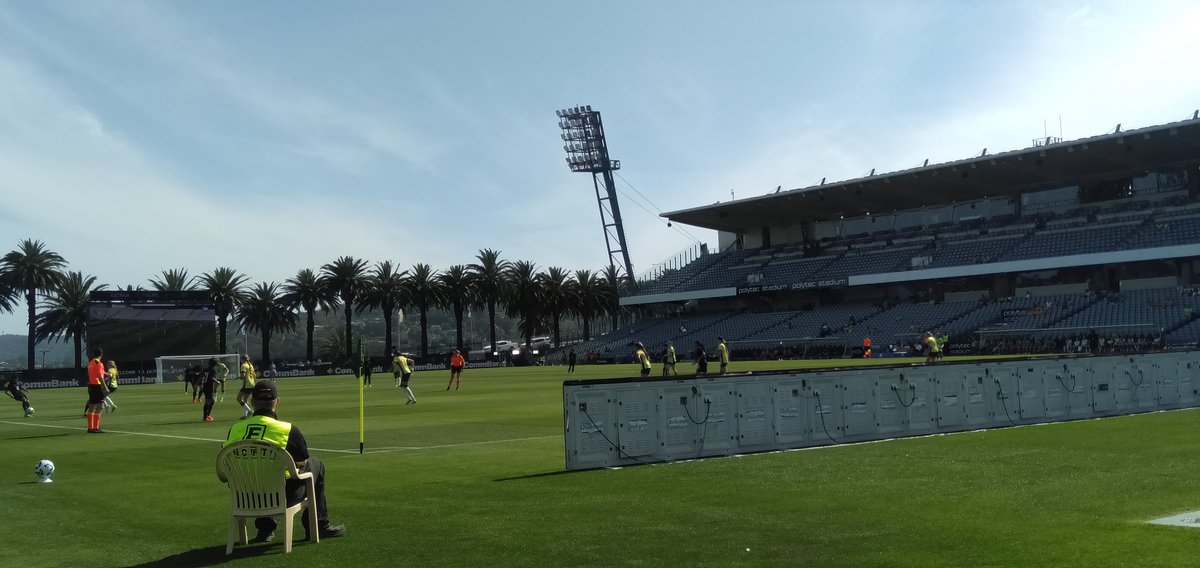 Here in Gosford, watching the Junior Matildas followed by the Matildas