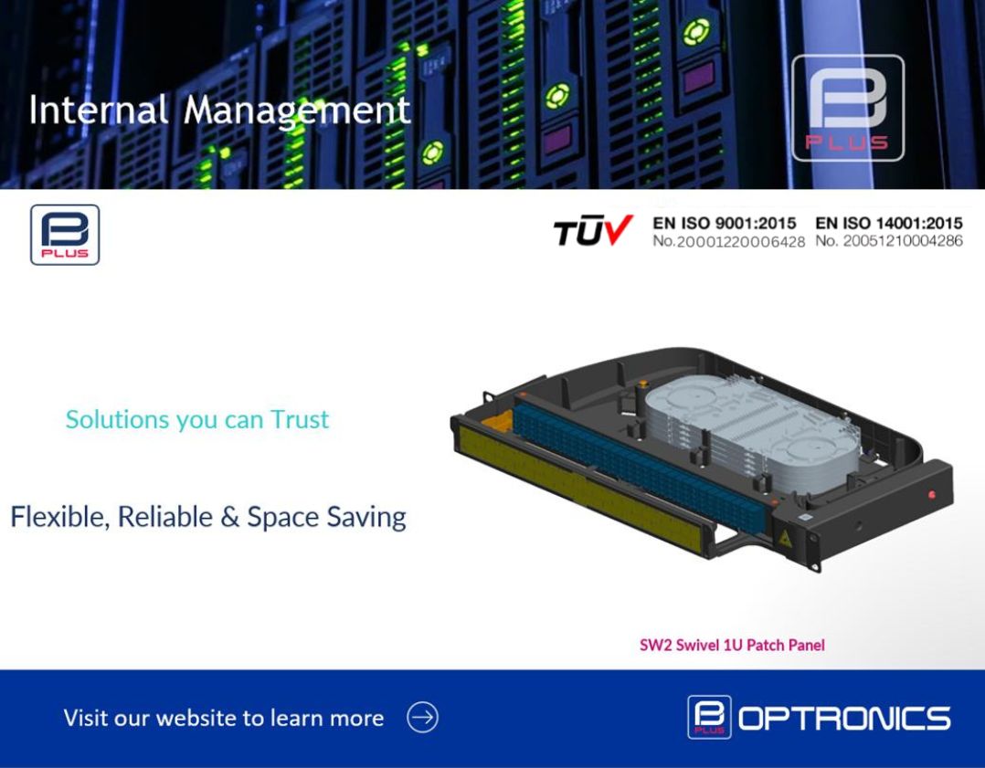 Optronicsplus's tweet image. SW2 Swivel 1U Patch Panel by Optronics® mailchi.mp/8be1c5ffd7ca/s… 
#optronics #structuredcabling #fibreoptic #datacentres #telecommunication #network
