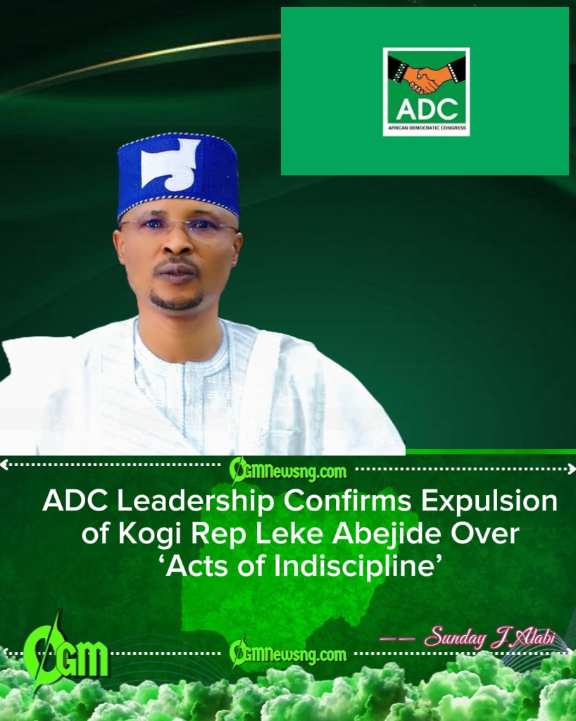 ogmnewsng's tweet image. ADC has ratified the expulsion of Kogi federal lawmaker Leke Abejide, backing the state chapter’s move and reaffirming its zero tolerance for “acts of indiscipline.”
? 🤔
#NigeriaPolitics #KogiState #ADC

Sunday Alabi for OGM News NG 👇🏾

opitanglobalmedia.com/adc-ratifies-e…