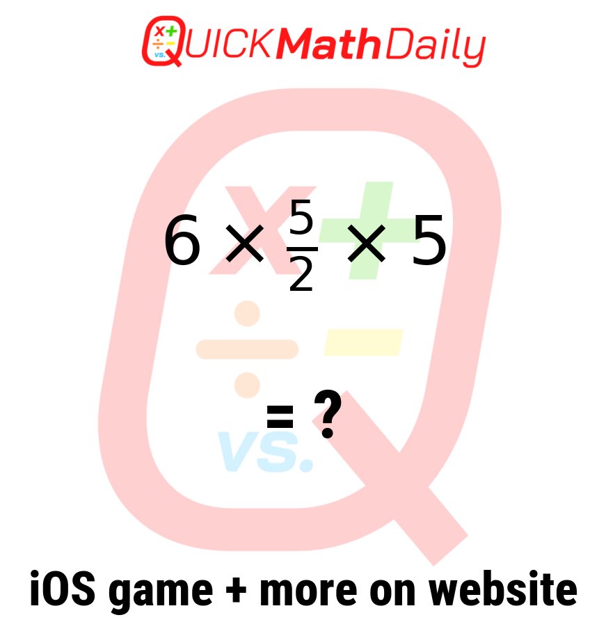 QuickMathDaily's tweet image. 🔍 Can You Outsmart This Math Problem? 🧠 

Prove It By Commenting Below!👇

See more on QuickMathDaily.com 👀 ✅