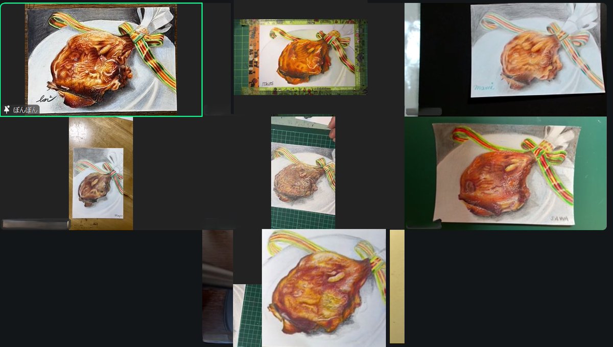 先日は色鉛筆画の通信講座にご参加頂き誠にありがとうございました