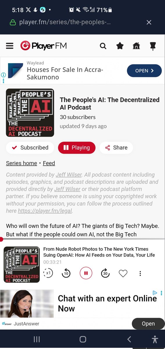 New Task On Vana App 

For the <a href="/vana/">vana</a> task, head to the people’s ai podcast on your podcast platform of choice and pick a platform to follow/subscribe, screenshot it, and share on your socials! $vana