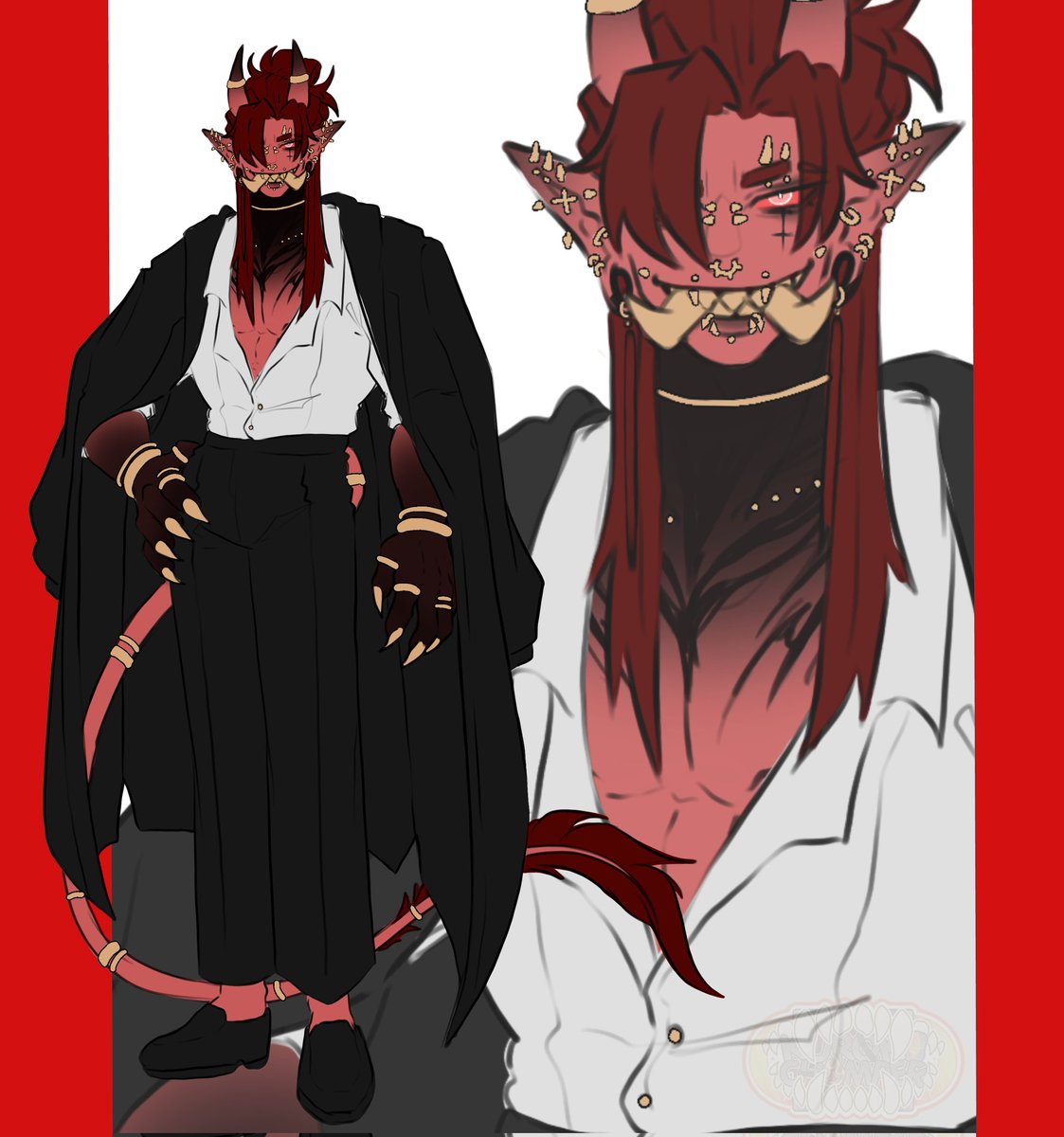 Random alt outfit doodle for him because I said so 🧡
Goodnight ~! 🧡🧡🧡