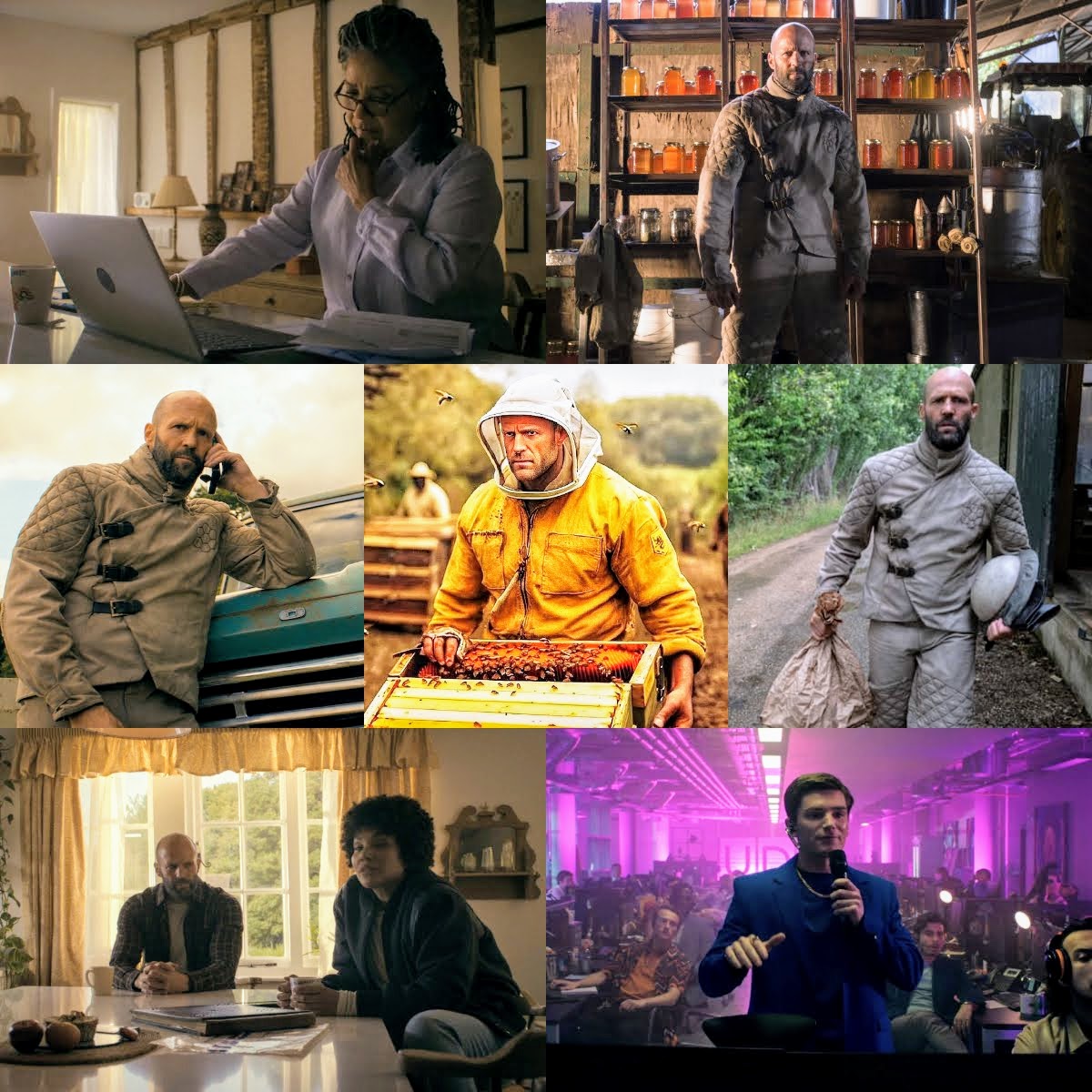 Lcollins_rosie's tweet image. #ビーキーパー
片田舎で隠遁生活を送る養蜂家アダム
ある日彼の恩人である老婦人が詐欺により
全財産を騙し取られた末に自殺

詐欺組織へ復讐を誓う男
工作員だった秘密組織の力を借り事件に迫る

社会の秩序を荒らす害虫らを駆除していく男
強大な敵の存在とは…
#ジェイソンステイサム
#TheBeekeeper