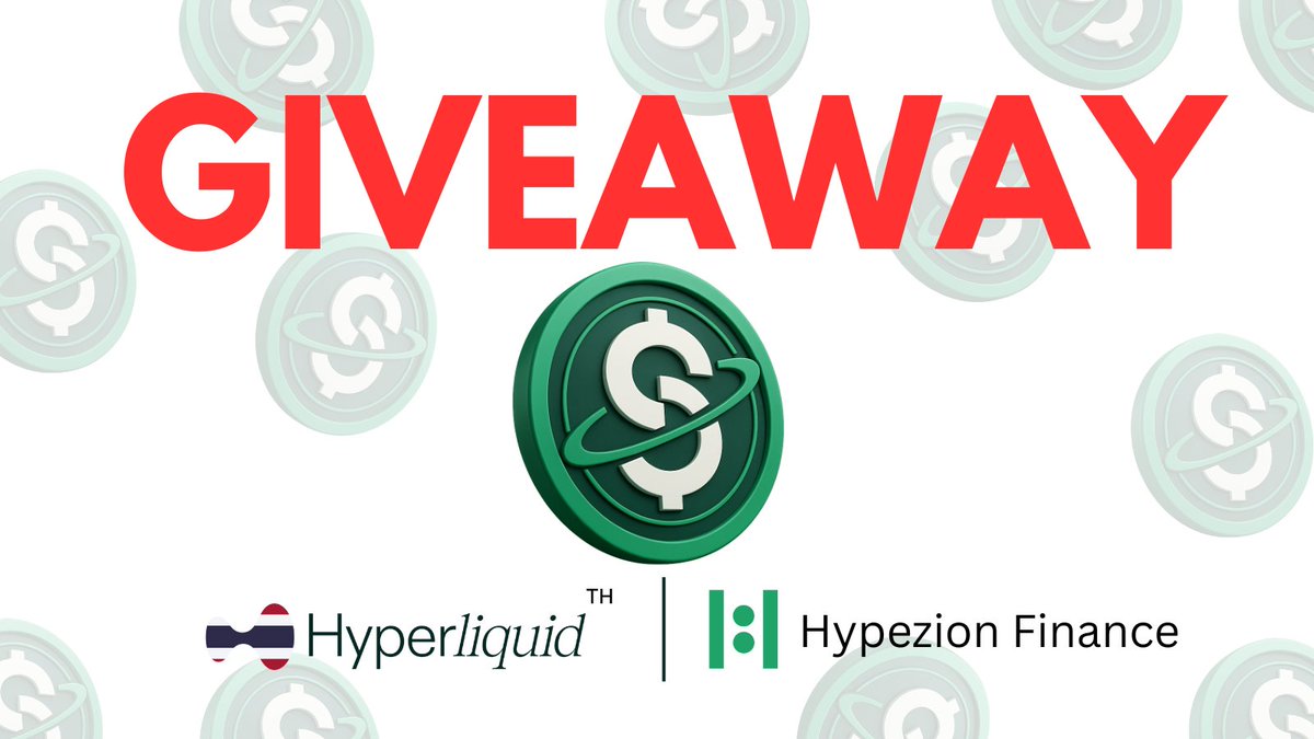 แอดมีข่าวดีมาบอกก มีกิจกรรมง่ายๆ มาให้เล่น แจก hsUSD เบิ้มๆ ของ <a href="/0xHypezion/">Hypezion Finance 🧩</a>🚨

> แจกรางวัล 30 hzUSD (stablecoin ของ Hypezion)
> กติกาง่ายๆ
1. repost &amp; like โพสต์นี้
2. comment ใต้โพสต์นี้ พร้อมแท็กเพื่อน 1 คน
3. กด follow <a href="/0xHypezion/">Hypezion Finance 🧩</a>  และ <a href="/Hyperliquid_TH/">HyperliquidTH</a> บน X
> แอดจะสุ่มผู้ชนะ 1