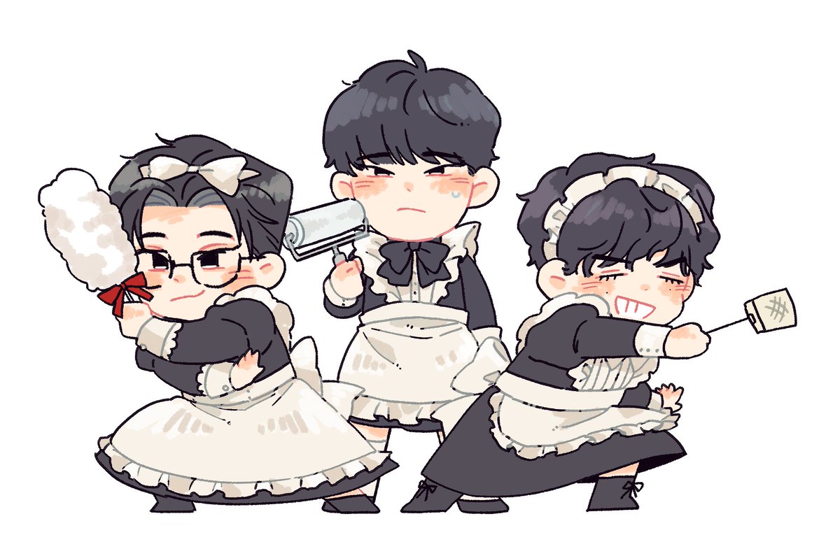 🌃🔫 ㅉㄸㅍ &amp; ㄷㅁㅂ

🤍출근하는 메이드를 위한 첫번째 규칙🖤
🤍🖤복장 규정은 반드시 준수할 것🖤🤍