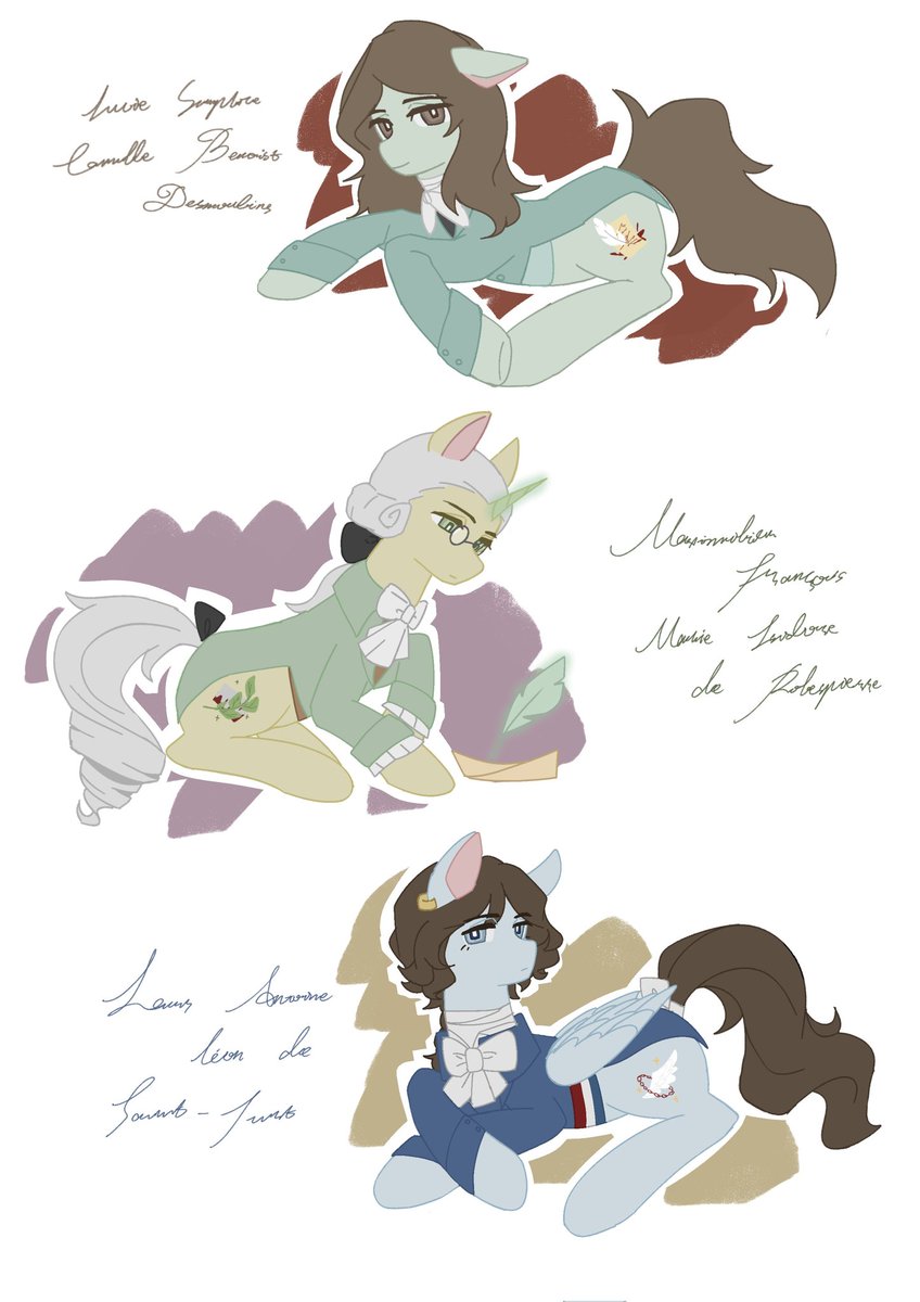 Resvina3's tweet image. #Frenchrevolution #frv 
#Desmoulins #Robespierre 
#saintjust