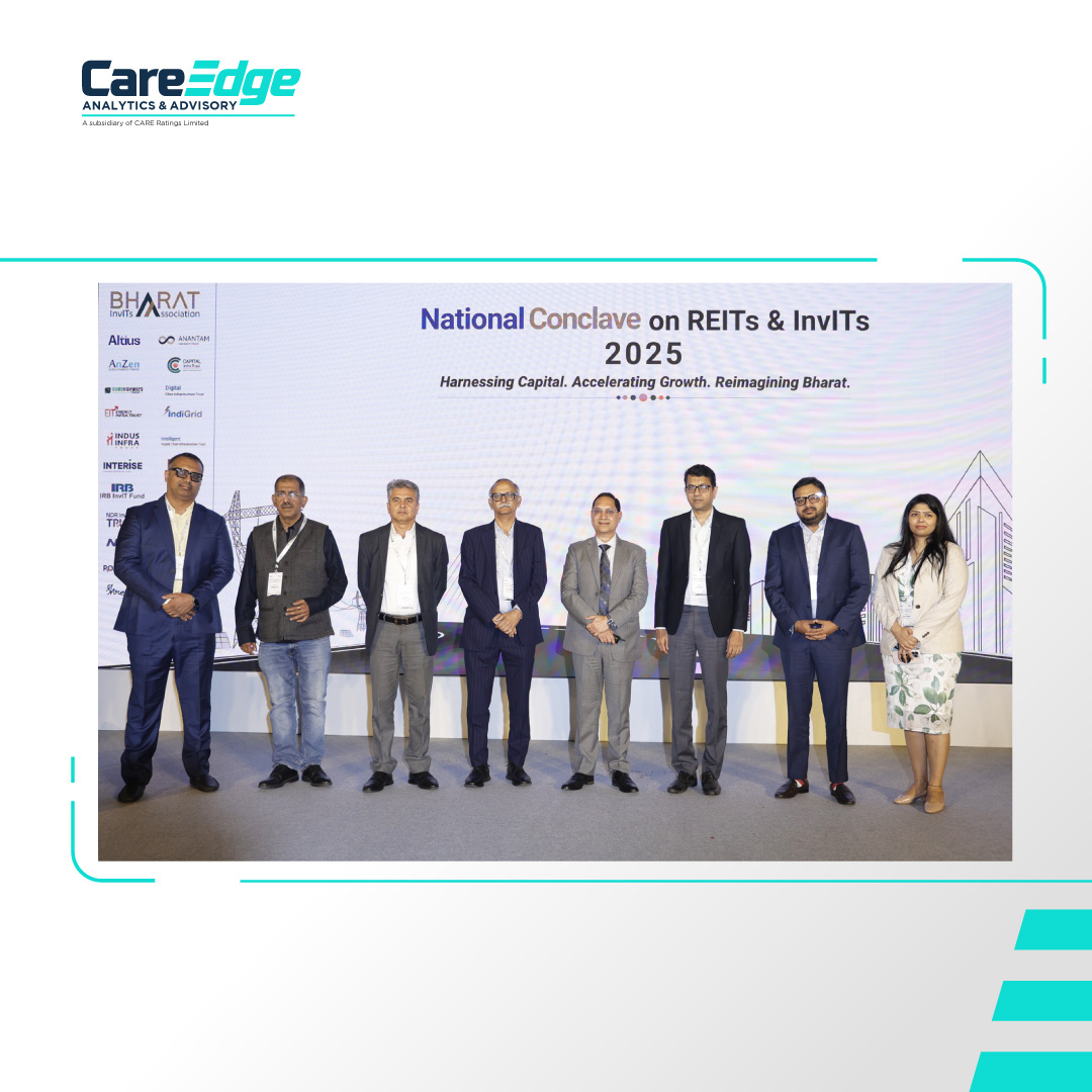 CareEdge_Group's tweet image. CareEdge, in guidance from the @SEBI_India at the REITs &amp;amp; InvITs Conclave in New Delhi on November 21, 2025, marked a significant *milestone for India’s infrastructure investment ecosystem with the launch of #ReInvitEdge.

ReInvitEdge is a benchmarking and valuation platform that…