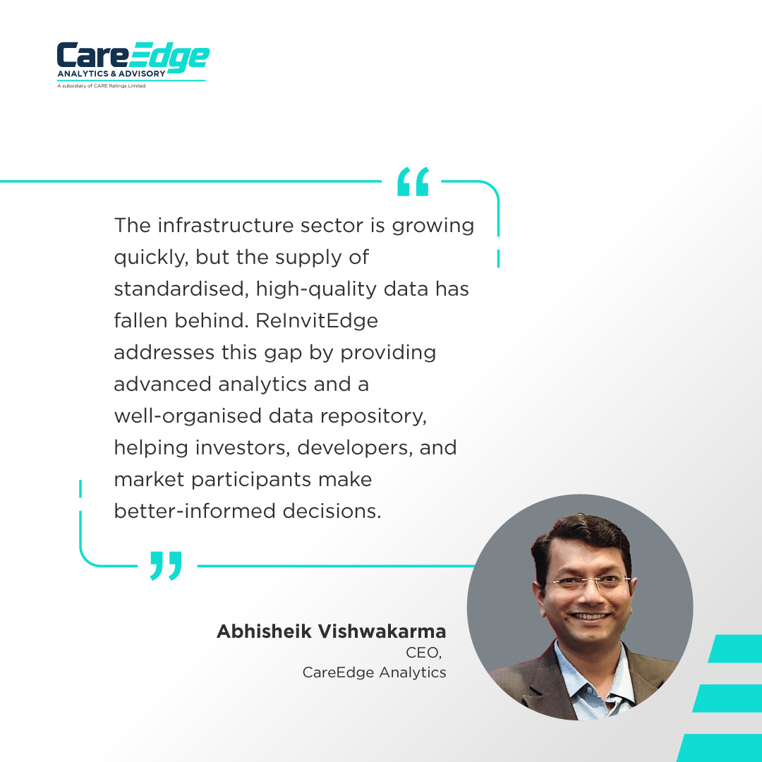 CareEdge_Group's tweet image. CareEdge, in guidance from the @SEBI_India at the REITs &amp;amp; InvITs Conclave in New Delhi on November 21, 2025, marked a significant *milestone for India’s infrastructure investment ecosystem with the launch of #ReInvitEdge.

ReInvitEdge is a benchmarking and valuation platform that…