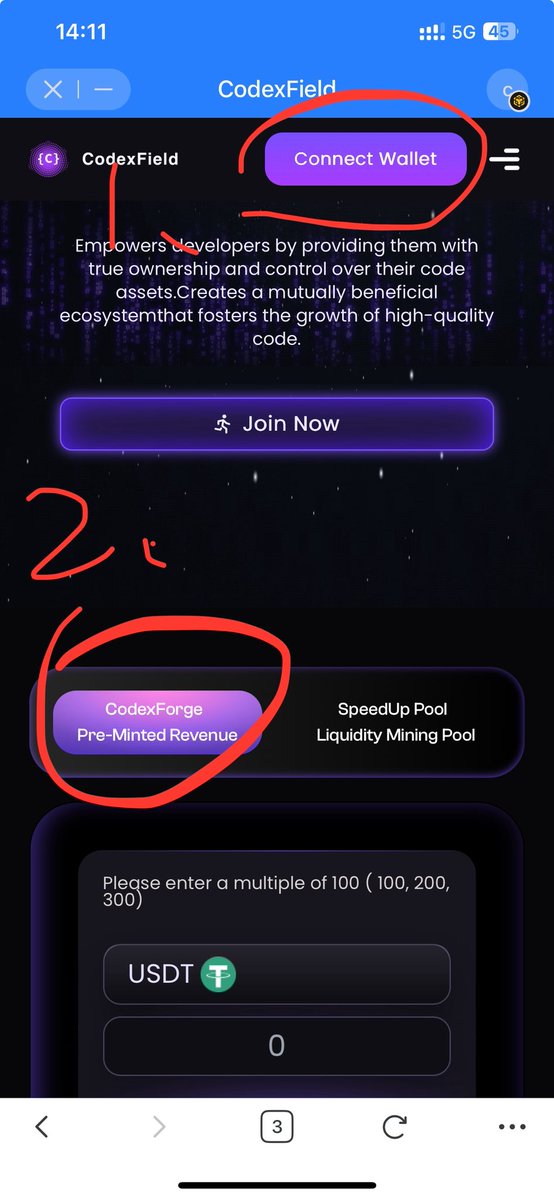 A6553240544543's tweet image. How to get codex tokens? Just enter the official website of Codexfield, click add pool, link the wallet, select codexforge, and enter the invitation code: k5tzZNuQ to participate in codex coinage.
#codexfield