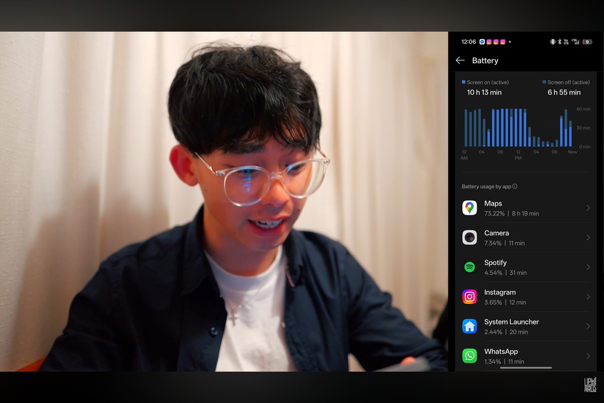 MicrosoftvApple's tweet image. &quot;7500 mAh is a gimmick. It has a 50% bigger battery than the iPhone 17 Pro Max but barely lasts a few minutes more&quot;

&quot;Chinese brands have big numbers on paper but no optimisation&quot;

Ok then, show me an iPhone 17 Pro Max or S25 Ultra that got 10h of sot with 8h of continuous travel…