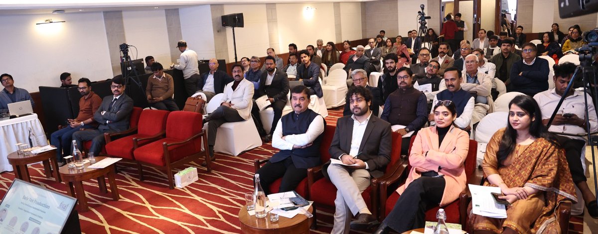 Sankala_India's tweet photo. #InauguralSession | National Conference on #SafeTeaProduction — Policy, Compliance & Sustainable Practices. 

▶️ Keynote address by Mr Nitin Kumar Yadav, Additional Secretary, Ministry of Commerce and Industry, Government of India and Chairman, @teaboardofindia.

He highlighted that India, the world’s second-largest tea producer, stands at a crucial juncture. With increasing scrutiny on food safety, pesticide residues, compliance, and the impact of climate change, he underscored that safe and sustainable production is India’s true competitive advantage.

The ₹664-crore Tea Development & Promotion Scheme is enabling replantation, organic certification, capacity building, and stronger support for small growers, FPOs, and FPCs. He called for strong collaboration among state governments, research bodies, FSSAI, industry, and BLFs to strengthen extension services, accelerate innovation, upgrade residue standards, and ensure full traceability.

He outlined the way forward: multilingual IEC programmes, mobile advisories, more NABL-accredited labs, digital traceability, updated MRLs, and faster approvals for safe pest-control alternatives. India’s strengths—its agro-climatic diversity, scientific expertise, and resilient growers—must now be converted into long-term global leadership.

▶️ Inaugural address by Mr Rajit Punhani, Chief Executive Officer (CEO), @fssaiindia. 

He highlighted FSSAI’s commitment to science-based, globally aligned, and consumer-centric food standards. Mr Punhani reaffirmed FSSAI’s commitment to science-based, internationally benchmarked, and farmer-friendly standards. With nearly 80 standards formulated through rigorous scientific review, FSSAI ensures consumer safety while keeping compliance practical. He highlighted India’s strong role in Codex and the science-driven process of fixing MRLs.

He emphasised pan-India surveillance, state-led enforcement, and close collaboration with commodity boards to ensure safe practices begin at the farm level. Science, data, and collaboration, he said, must remain the backbone of India’s food safety system.

#TeaEconomy #FoodSafety #SustainableTea #AgriculturePolicy #NationalConference