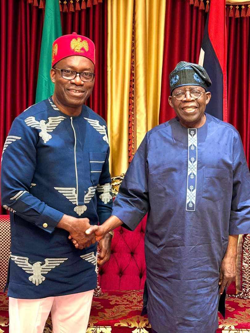 CCSoludo's tweet image. Yesterday, I paid a courtesy visit to my dear friend and brother of over 22 years, His Excellency President Bola Ahmed Tinubu, GCFR, at the State House, Abuja.

Mr. President received me with his usual warmth, big smile, and open arms. He again personally congratulated me on the…