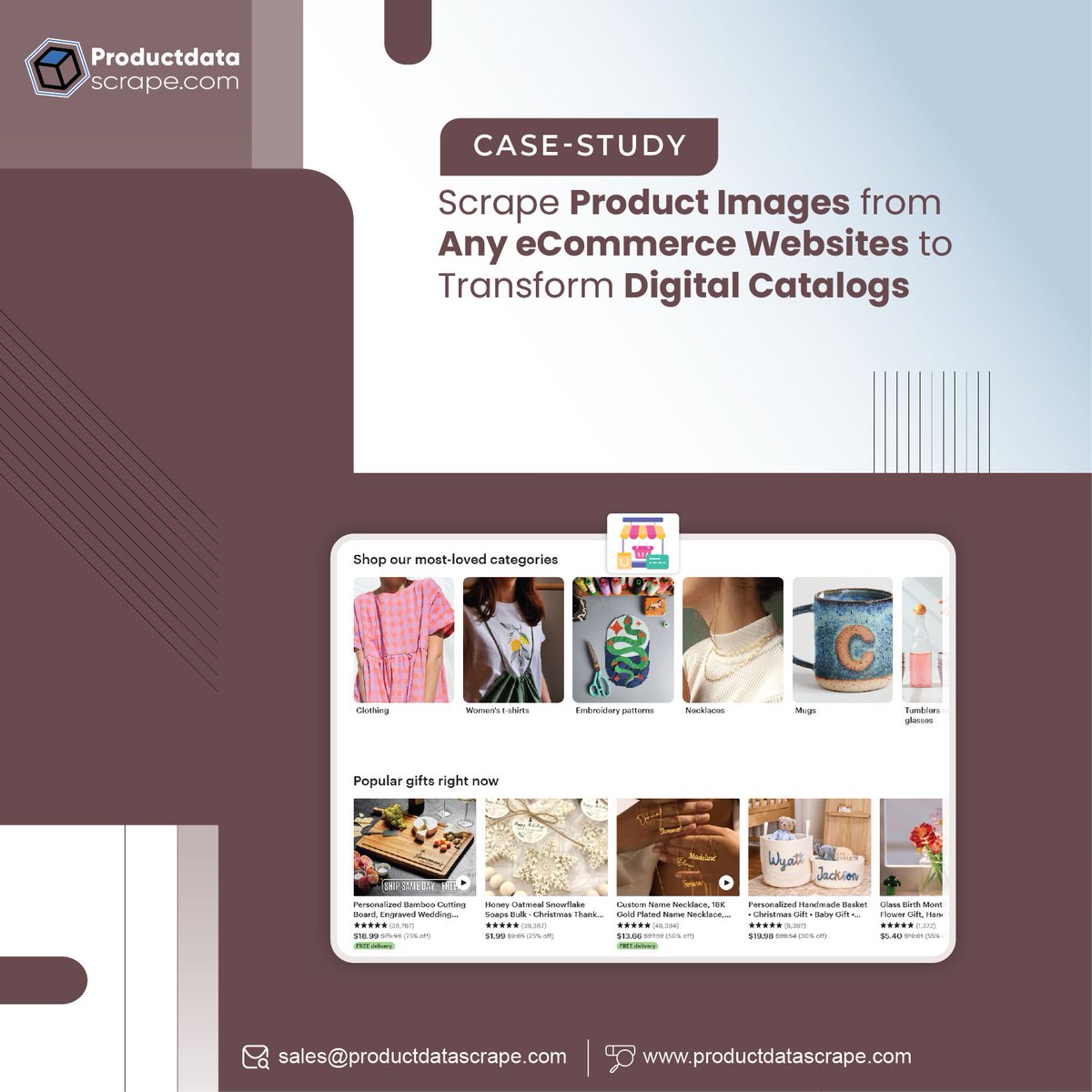 ProductScrape's tweet image. 🖼️ Scrape Product Images from Any eCommerce Website

Brands use #ImageScraping to pull high-quality product photos instantly, boosting listing performance.

More info :
productdatascrape.com/scrape-product…

#ProductImages #ImageScraping #EcommerceData #ProductListing #RetailTech #DataScrape