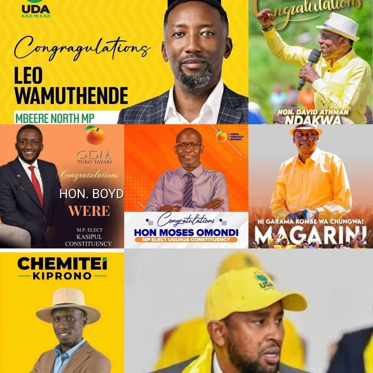 Congratulations to all the broadbased candidates for winning the by-elections yesterday in various counties , constituencies and wards . That was a mark of resilience, determination, hardwork and commitment during the campaigns. Go and serve the country with unwavering commitment