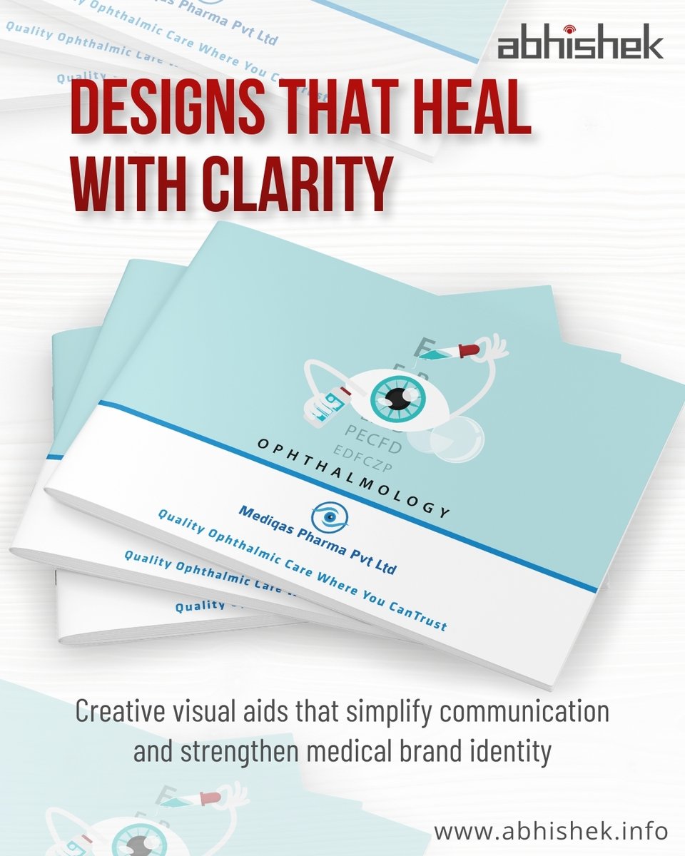 branding_abpl's tweet image. DESIGNS THAT HEAL WITH CLARITY.
Our Pharma Visual Aid Designs help brands communicate complex medical ideas with simplicity and trust.
👉 abhishek.info/pharma-visual-…

#PharmaDesign #MedicalBranding #VisualAidDesign #HealthcareDesign #CreativeAgency #BrandIdentity #HonestyFirst