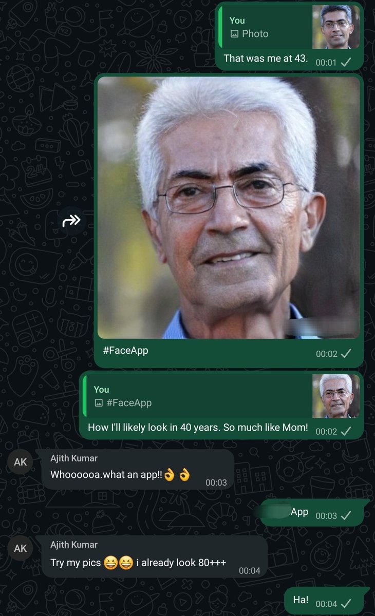 aktxt's tweet image. It&apos;s the other way around.

See thread below (quoted post) and related exhibit (screenshot of family group chat).

It is both a poignant tribute to a noble parent and a loving salute to a grounded sibling.

x.com/aktxt/status/1…