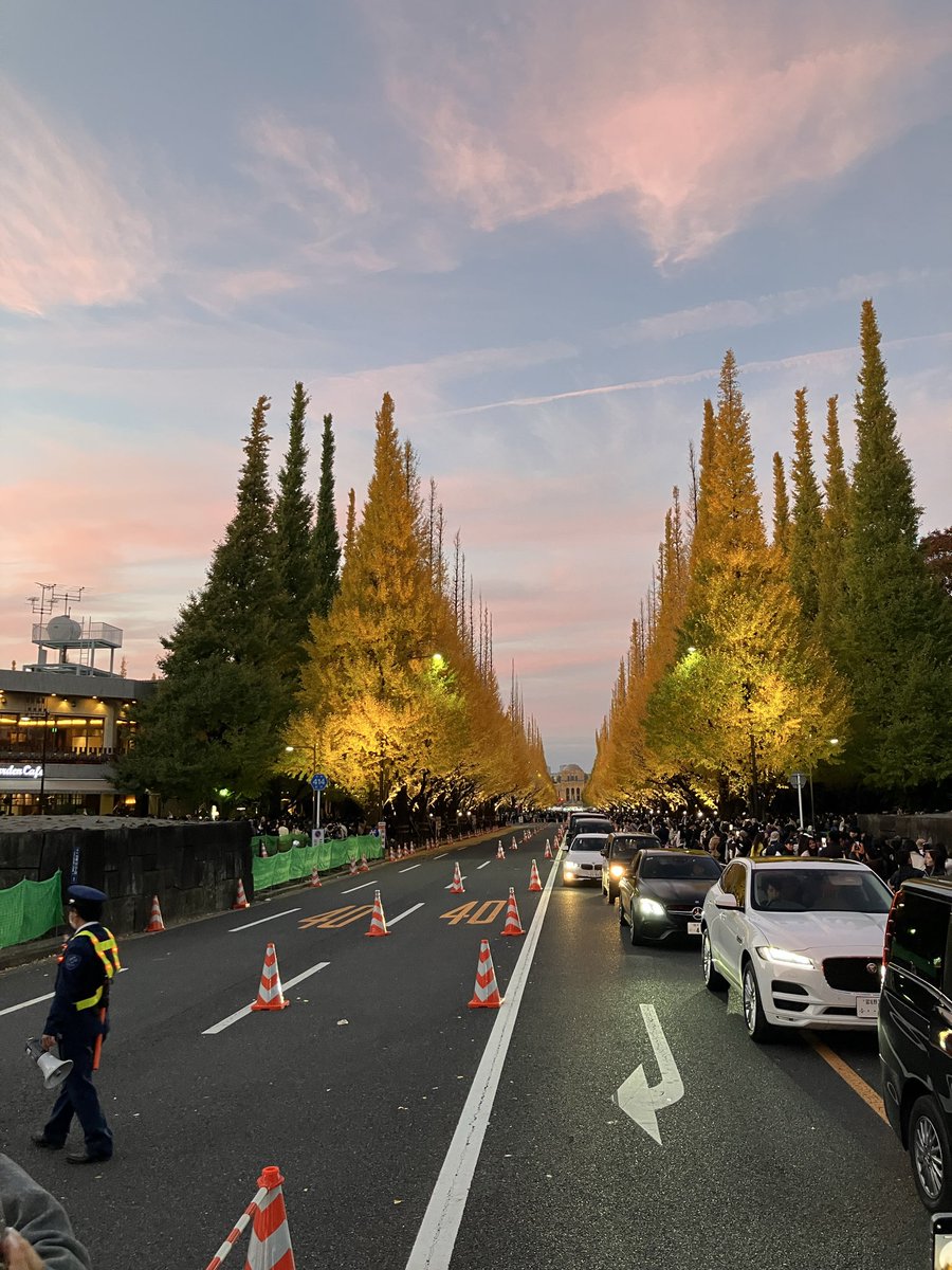 本日のradio♬
 #fmfuji  #フライデーパンチ
Lea’s Style♪15:00〜

今日は１１２８いい庭の日です🌳
先日行った外苑銀杏並木✨人がいっぱいですが、
見頃ですよ💕　#綿半