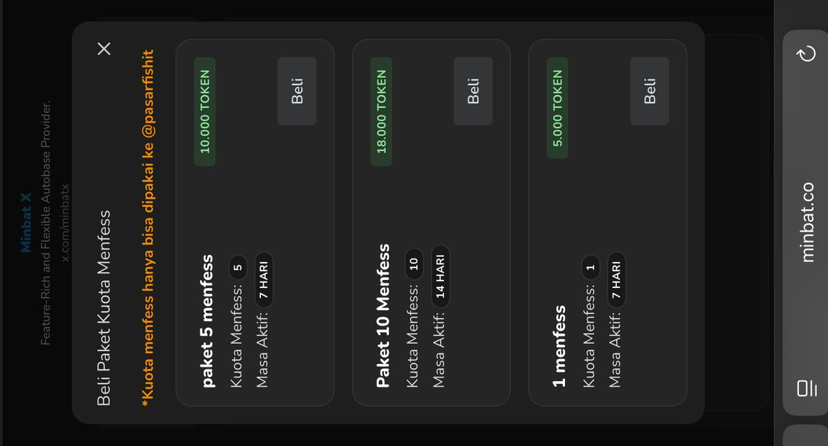 pasarfishit's tweet image. hai teman teman, dikarenakan admin sedang sakit untuk saat ini akan kami akan buka menfess nya untuk mutual only, namun untuk yang belum di followback tetap bisa mengirim menfess dengan menjadi sender premium, ada 3 paket yang kami sediakan.